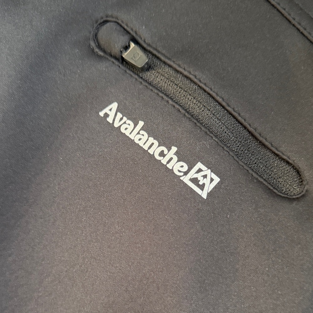 Avalanche Black Softshell Jacket with Chest Zip - image 2